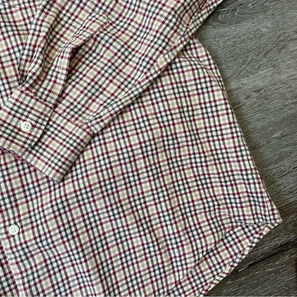 Dockers Men’s Button Down Casual Shirt Grid Long Sleeve SZ L - Picture 4 of 12